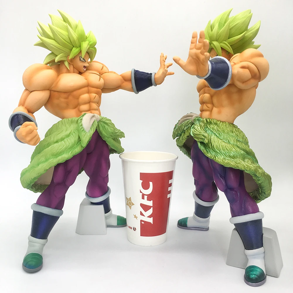 34 см Большой Оригинал Banpresto действие фигурка Dragon Ball Супер Saiyan Broly Broli ПВХ Рисунок Модель игрушечные лошадки фильм Borly рисунок