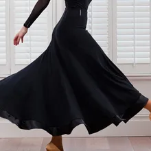 Юбка для бальных танцев для женщин, юбка для танго, дешевое бальное платье, испанские юбки, современные танцевальные костюмы для фламенко, тренировочные юбки