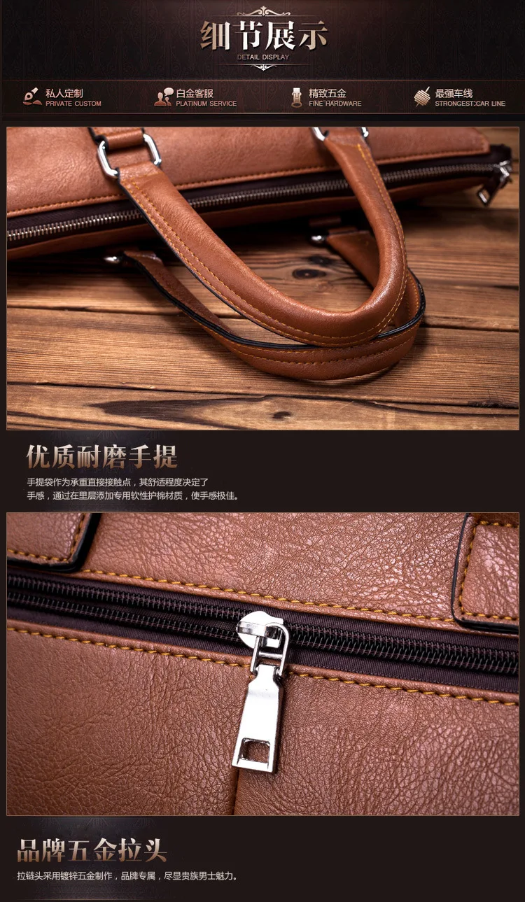 Новая роскошная кожаная деловая мужская сумка-портфель винтажная брендовая мужская сумка на плечо мужская сумка-мессенджер сумка для