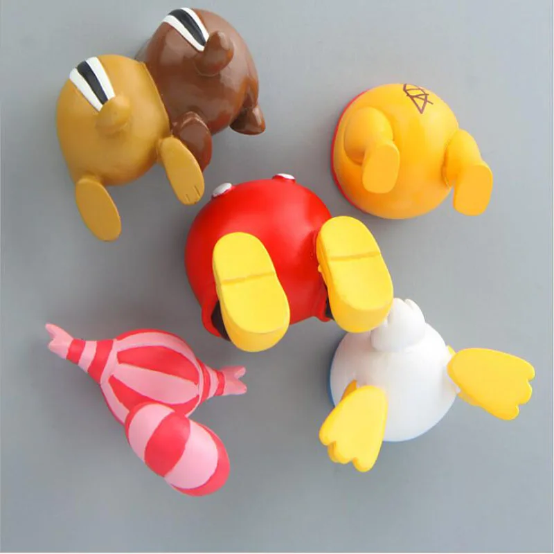 

1PC Squirrel, Mouse, Duck, Buttocks And Body Creative Three-dimensional Magnetic Button Refrigerator Home Decoration Accessories