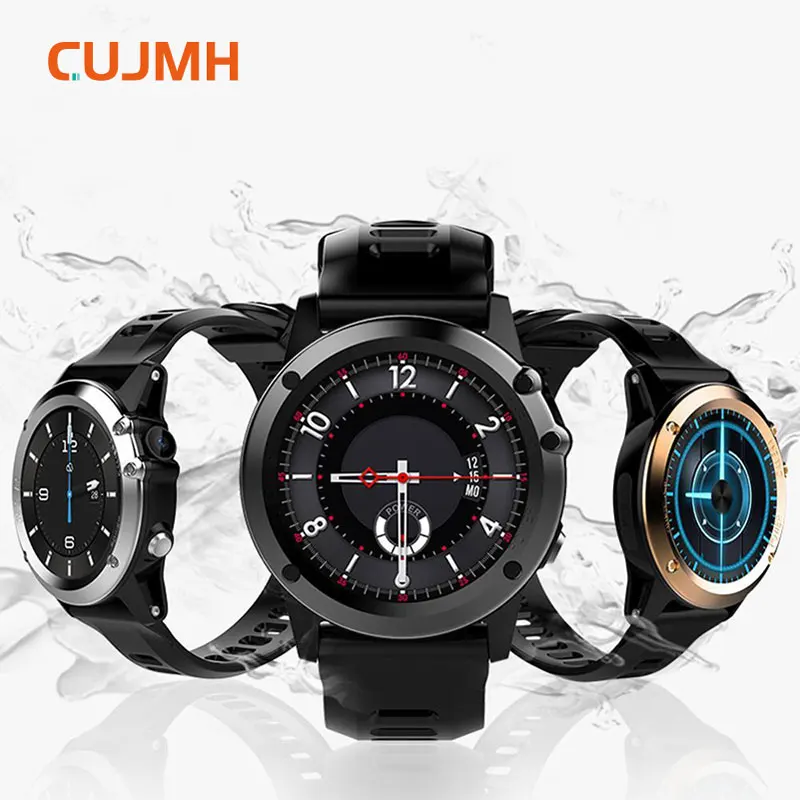 

CUJMH H1 Smart Watch Android 4.4 Waterproof 1.39" BT 4.0 3G Wifi GPS SIM For ios Smartwatch Men Wearable Devices Smart Wristband