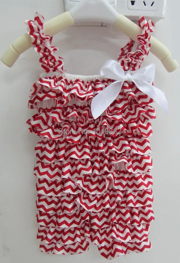 Оформление Петти детские комбинезоны для новорожденных для маленьких девочек Атлас Chevron рюшами комбинезон для новорожденных детская одежда
