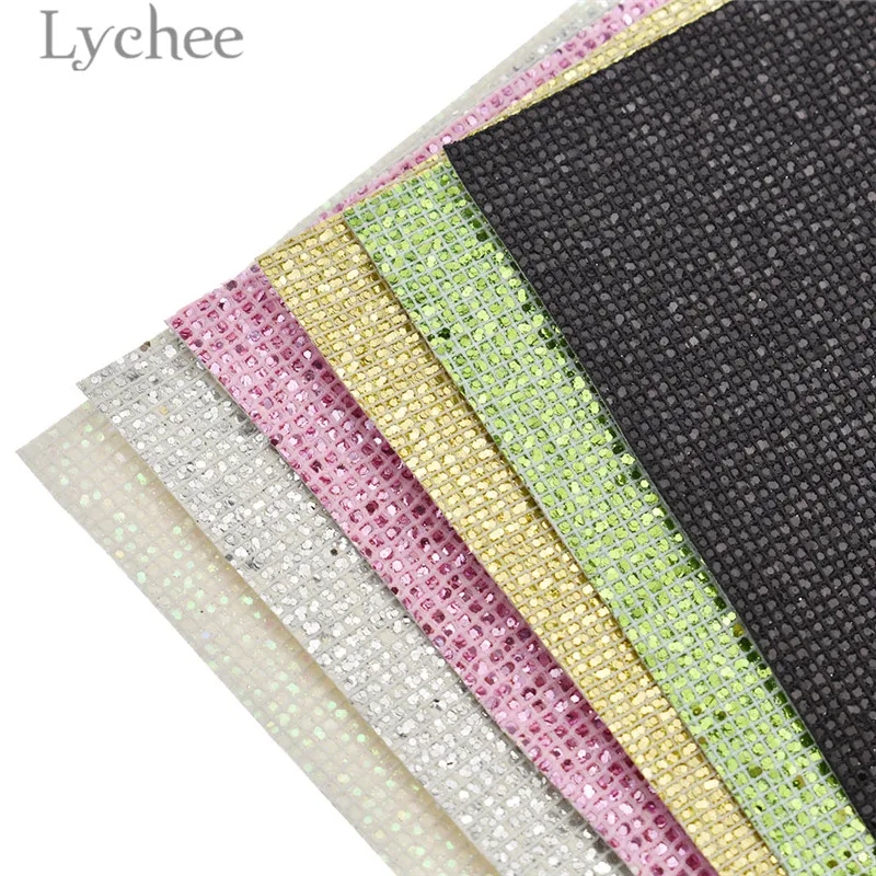 Lychee Life 29x21 см A4 проверенная блестящая ткань из искусственной кожи высокого качества Синтетическая Кожа DIY материал для сумок одежды