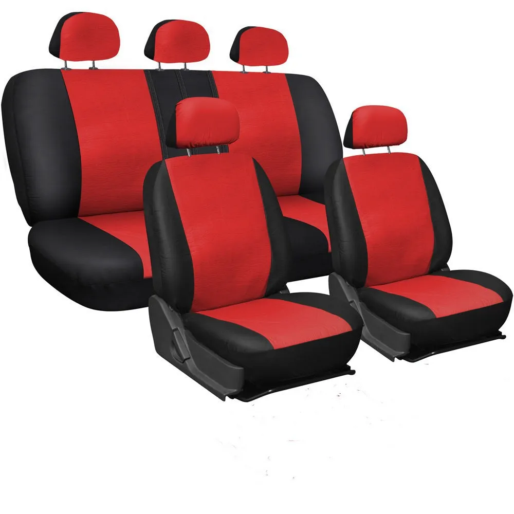 Универсальный чехол для автомобильных сидений цветной из искусственной кожи O SHI CAR 1-set Пятиместный защитный чехол для Volkswagen Ford peugeot и т. Д