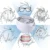 Ultrasonic Bath Cleaner 0.75L Tank Baskets Jewelry Watches Injector Ring Dental PCB 35W 42kHz Digital Mini Ultrasonic Cleaner