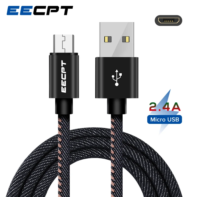 

EECPT 3A Micro USB Cable Data Wire Fast Charging Microusb Phone Charger Adapter Cord for Android Samsung S7 Xiaomi Honor Tablet