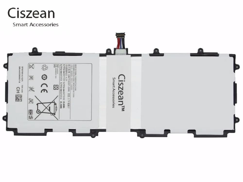 Сменный аккумулятор Ciszean 10x7000 мАч SP3676B1A(1S2P) для Samsung Galaxy Tablet Tab 2 Note 8. 0 P5100 P5110 P7500 P7510