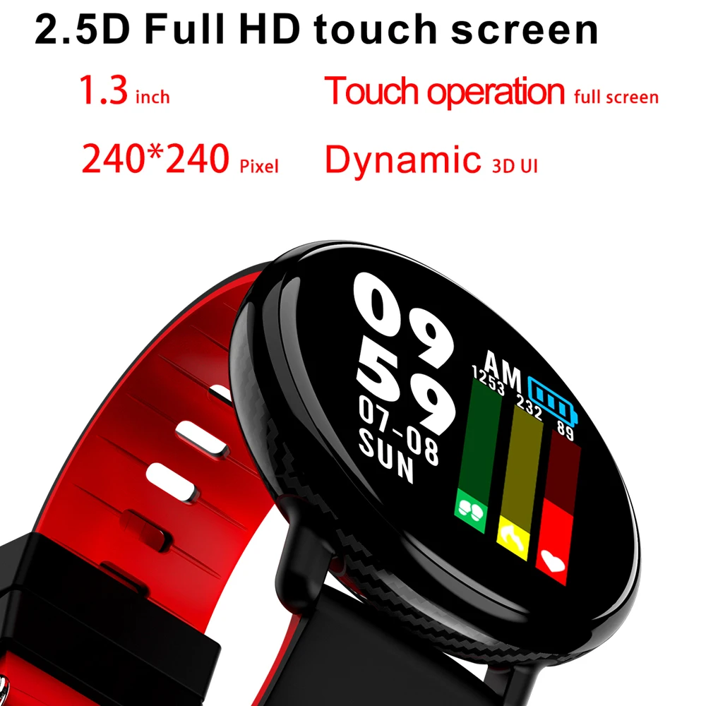  SENBONO Smart Band IP68 Waterproof Heart Rate Blood Pressure Monitor IPS Full touch Screen Watch fo - 32994805560