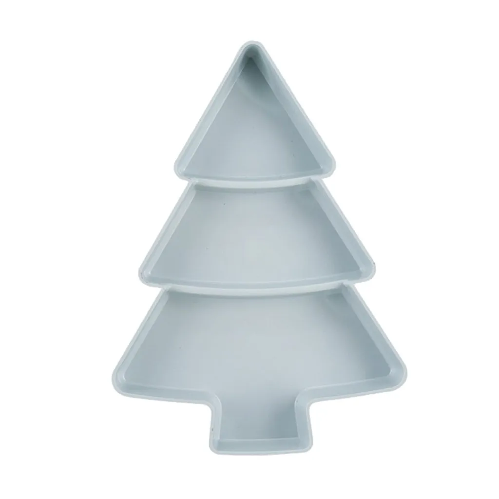 Домашнее оборудование для хранения Рождественская елка форма творческая Фруктовая тарелка домашняя креативная тарелка для закусок пластиковая Конфетница 40