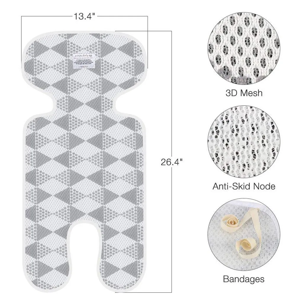 Коврик для коляски, детская дышащая подушка для маленьких мальчиков и девочек, универсальный чехол для коляски, аксессуары для коляски 2019