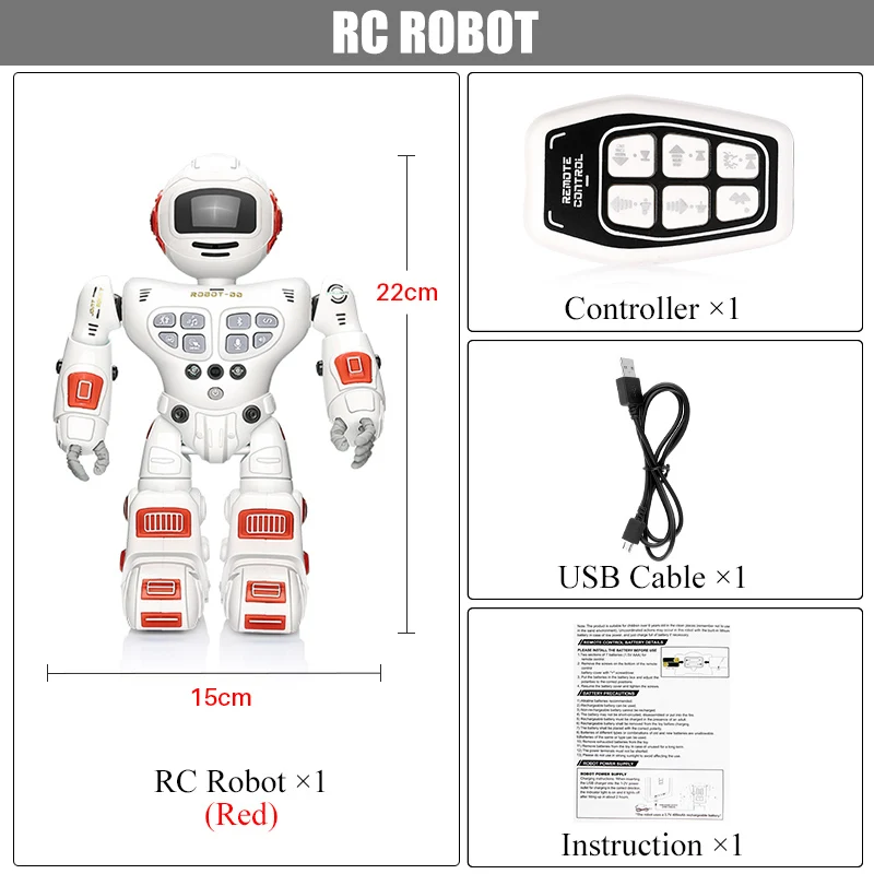 DODOELEPHANT удаленного Управление робот игрушка умный ребенок RC робот с петь танец фигурку игрушки для мальчиков детей подарок на день рождения - Цвет: RED with bluetooth