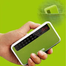1 шт./упак. переносная перезаряжаемая Bluetooth светодиодный-Экран FM радио и MP3 плеер с фонариком