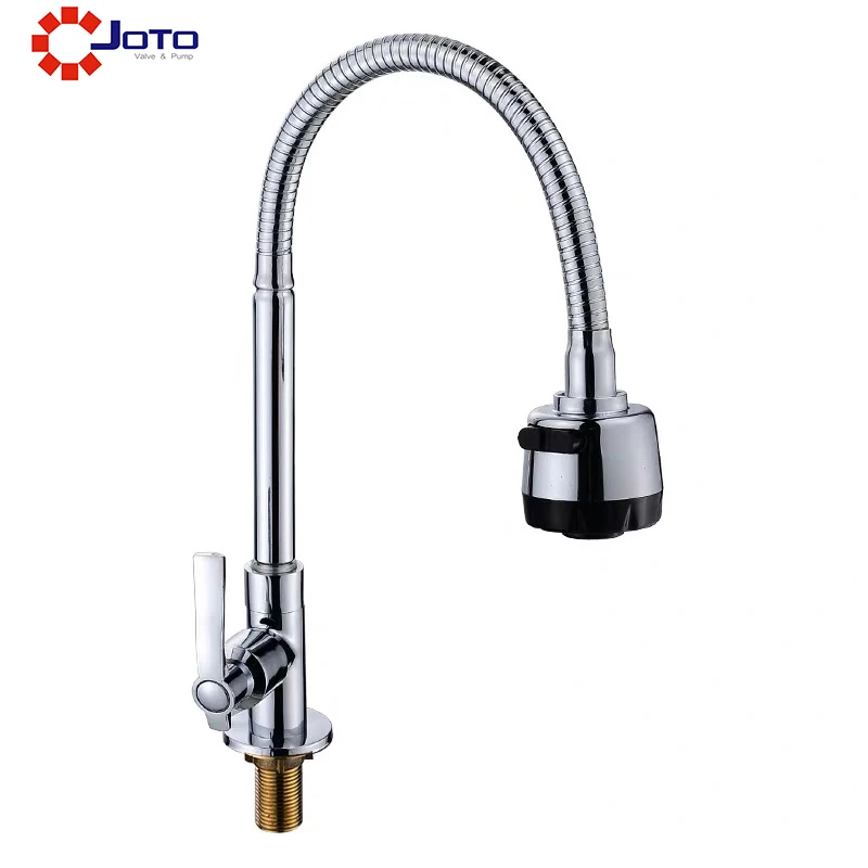

Copper Hot And Cold Kitchen Faucet Universal Rotating Bending Household Faucet