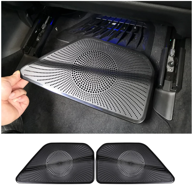 2pcs Car Interior Under Seat Intake Opening Air Conditioning Outlet Dust Protective Cover Trim for BMW 5 7 Series G30