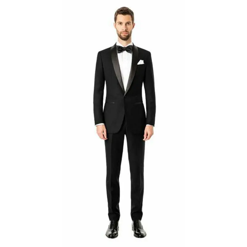 

Custom Made Black Men Suits for Wedding Suits Men Blazer Man Jacket Groom Tuxedos 2Piece Coat+Pants Slim Fit Costume Homme Terno