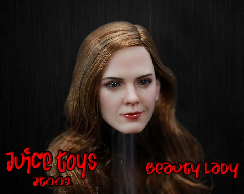 

ESTARTEK Juice Toys JT002 1/6th Scale Female Head Beauty Lady Emma Watson Head Sculpt for 12" Collectible Action Figure DIY