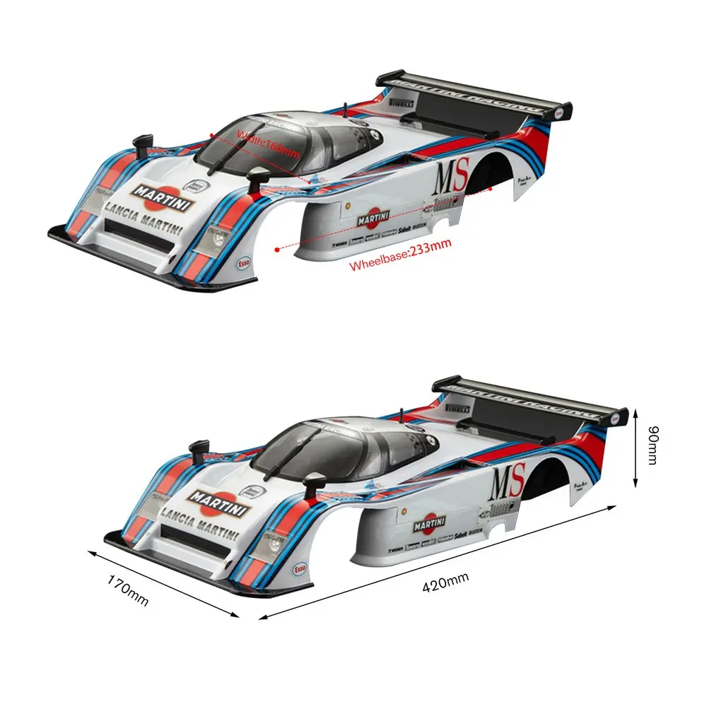 Killerbody RC автомобильный корпус Корпус рамка Комплект для Lancia LC2 1/12 Электрический туринг автомобиль RC гоночный автомобиль оболочки diy части Аксессуары