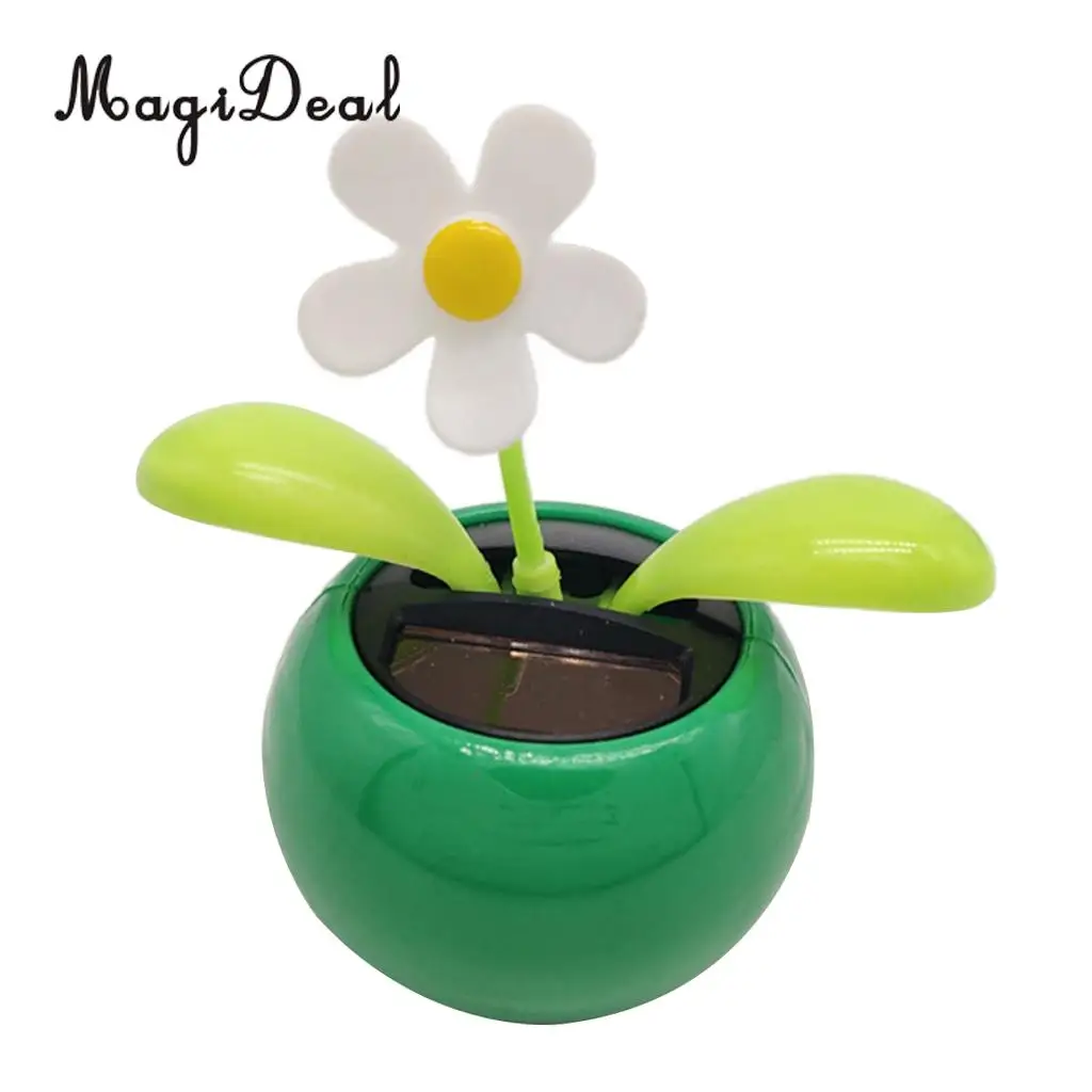 Solar Powered Insect Flower Sunflower Dancing Swing Doll   Toy Home Decor Car Ornament Flowerpot Figure Gifts