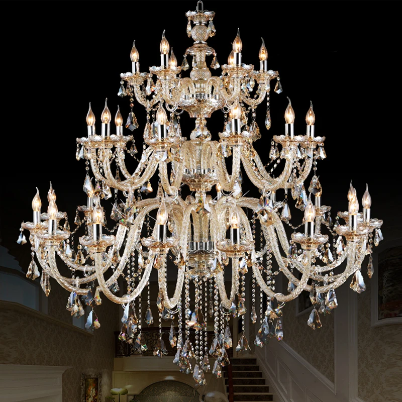 Large Chandeliers Modern Large Crystal Chandelier Lighting Dining Room