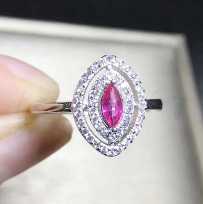 Per jewelry Ruby ring Free shipping Natural real ruby 925 sterling