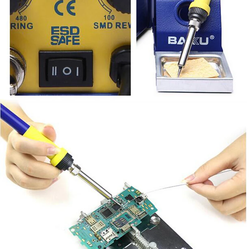 Паяльник и тепловой пистолет для ремонта мобильных телефонов 1 шт.|soldering iron|hot air