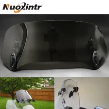 Nuoxintr 범용 오토바이 윈드 실드 조정 가능한 윈드 스크린 스포일러 혼다 용 에어 디플렉터 bmw yamaha kawasaki suzuki ktm(China)