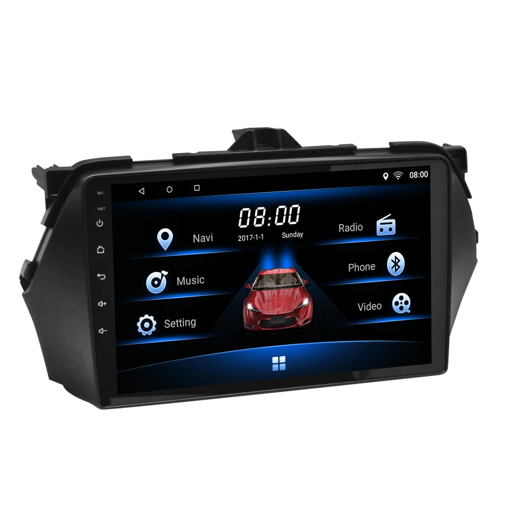 Discount Car Multimedia player 1 Din Android 7.1 Car DVD For SUZUKI Ciaz 2015-2018 9" 2G/16G touch screen Car Radio GPS 2