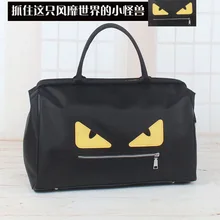 Skingo маленький монстр Для женщин Дорожная сумка женский нейлон Водонепроницаемый большой Ёмкость Чемодан вещевой мешок выходные в одночасье дорожные сумки