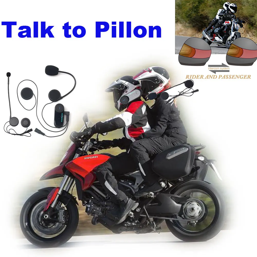 Один для разговора bewteen rider и pillion/слушать музыку/принимать звонки! Bluetooth мотоцикл телефонных разговоров без необходимости пиллинг гарнитура