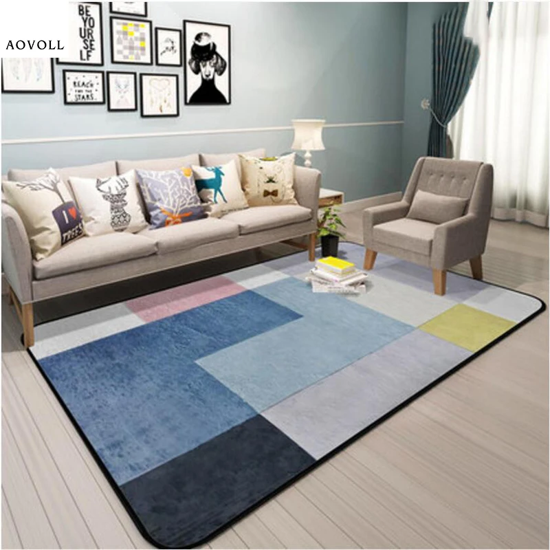 

AOVOLL Creative Soft Carpets For Kid Room Rugs Home Carpet Floor Door Mat Simple Decorate Children Climb Fashion Hot Area Rug