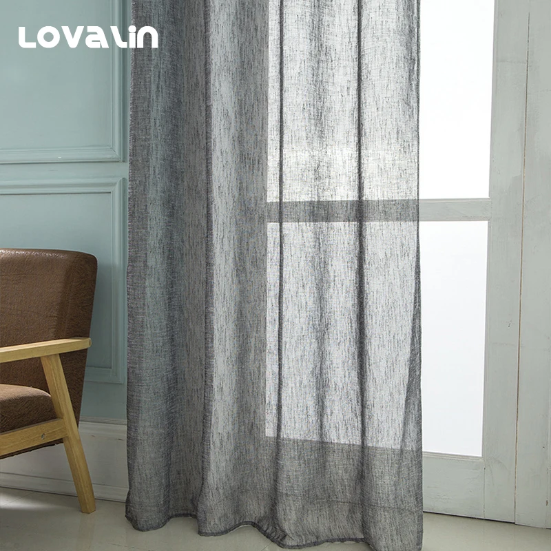 Lovalin Translucidus para salón dormitorio decoración del hogar Cortinas de poliéster Rideaux Pour Le Salon Color sólido Cortinas de ventana Lovalin Translucidus para salón dormitorio decoración del hogar Cortinas de poliéster Rideaux Pour Le Salon Color sólido Cortinas de ventana