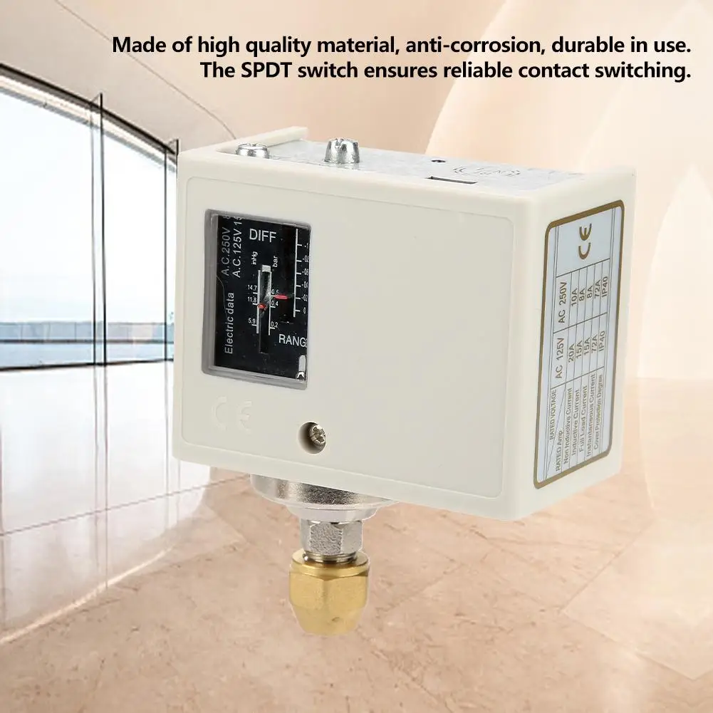

Electronic 24V~380V Pressure Control Switch Air Water Pump Compressor Pressure Controller Water Pump Pressure Switch