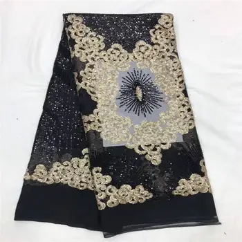 

2019 New Design French Nigerian Laces Fabrics High Quality Tulle African Laces Fabric Wedding French Tulle switzerland Lace