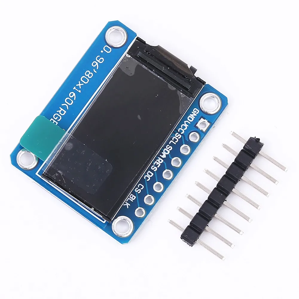 3 В 0 96 дюймовый IPS экран OLED дисплей модуль 80x160 ST7735 SPI для Arduino|Детали и аксессуары