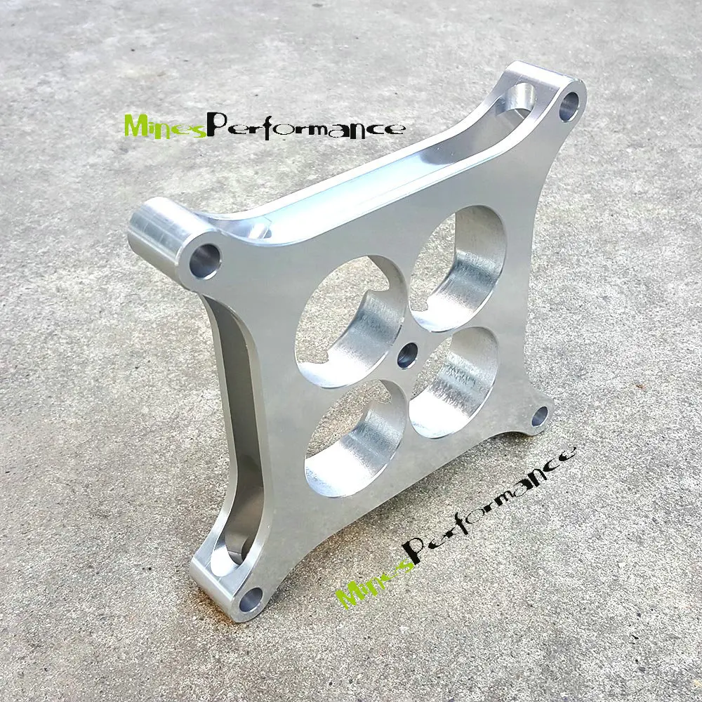 High-quality 2/" Silver HOLLEY 4150 ALLOY SUPER SUCKER CARB SPACER 6061 ALUMINIUM