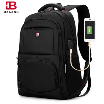 

BALANG Brand 15.6 Laptop Teenager Backpack Casual Unisex Waterproof Multifunction USB Charging for Men Shoulder pack Student Bag