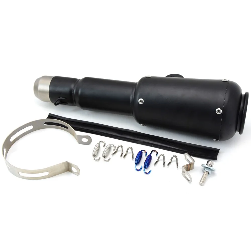 Universal Fiber Motorcycle Exhaust Pipe Muffler Inlet 36 51mm Motorbike