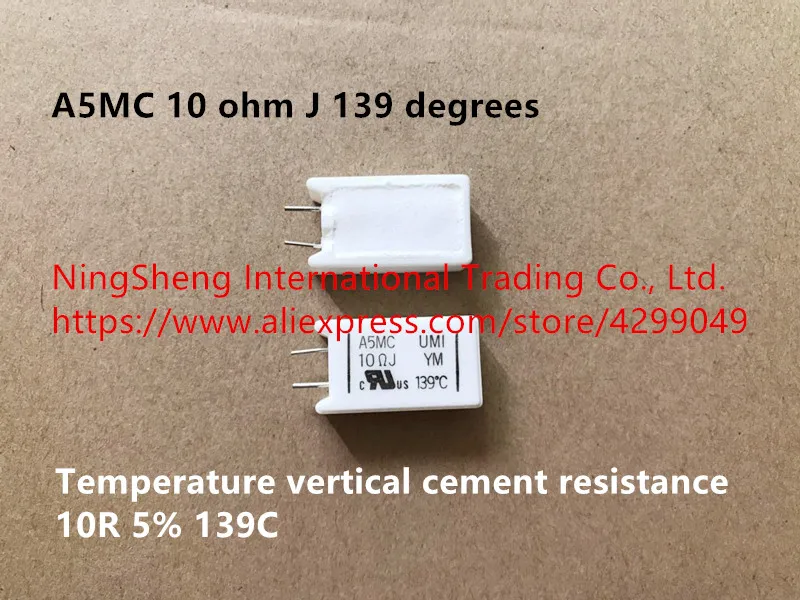 

Original new 100% import A5MC 10 ohm J 139 degrees temperature vertical cement resistance 10R 5% 139C (Inductor)