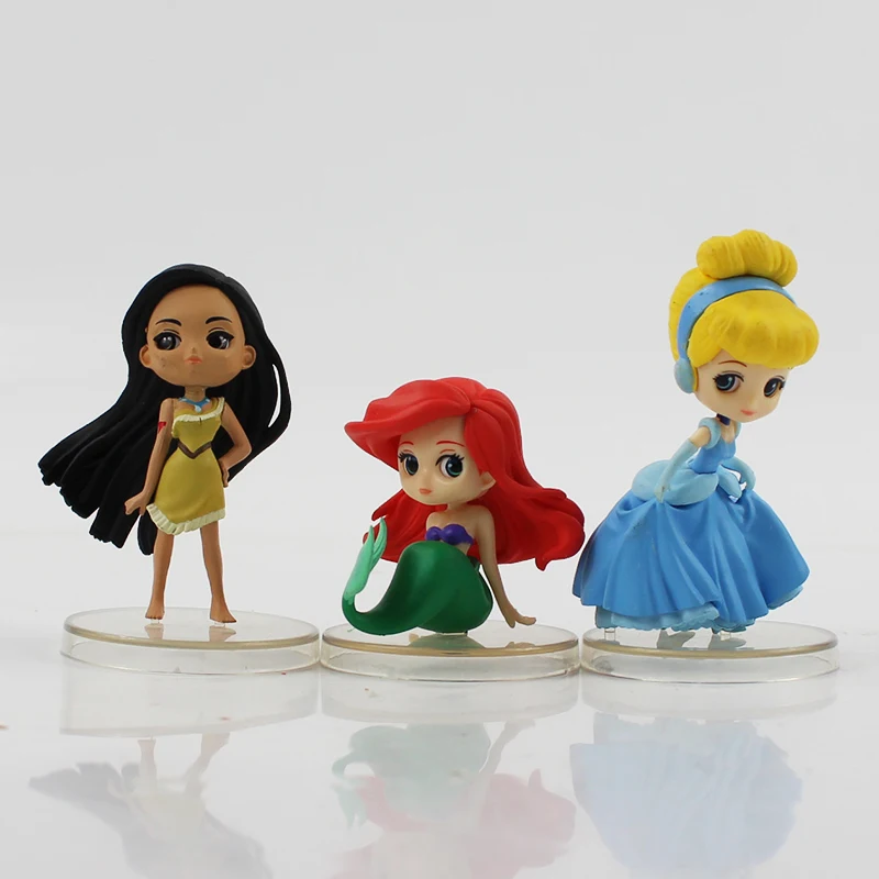3pcs/lot Q Posket Figure Princess QPosket Ariel Belle Tinkerbell Tiger Lily Doll Qposket Figure Toys - Perfect Gifts for Girls image 5