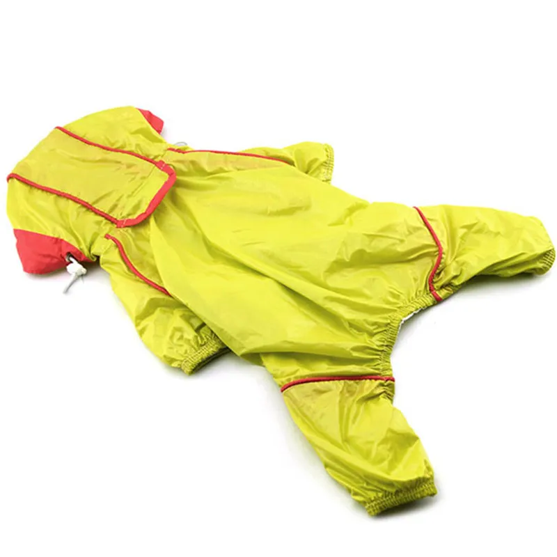 Портативный Щенок Собака одежда уличная водостойкая собака Дождевик куртка Собака пальто для Мопсов Хаски бульдог подкладка S-XXL 3 цвета