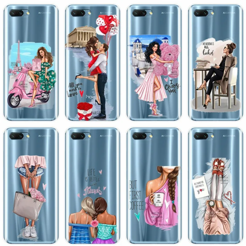  Queen Princess для девушек визуально увеличивающие boss кофе чехол телефона Huawei Honor 8 8C 9 V9