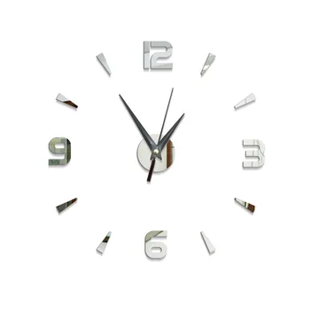 

DIY Simple style acrylic digital wall clock modern design mirror home watch clock kitchen living room wall sticker horologe