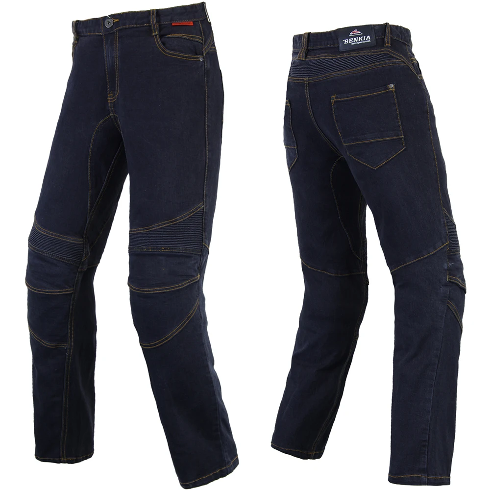 

BENKIA Men Motorcycle Racing Denim Pants Moto Jeans Motorbike Racing Pants Pantalon Moto Motocross Clothing