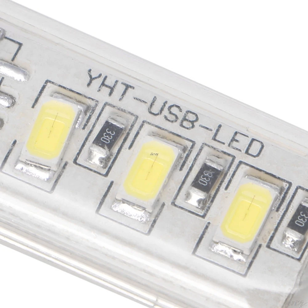 Портативный брелок 3 светодиодный белый ночник USB U диск лампа с крышкой яркий