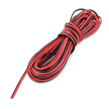 Высокое качество 10 метров/3 фута Электрический кабель питания провод черный красный запасные части электрик рабочие аксессуары