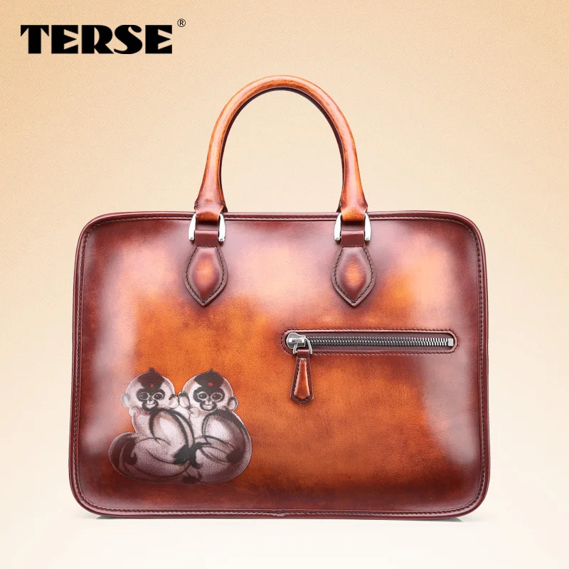 Buy TERSE_Top quality bag men leather briefcase