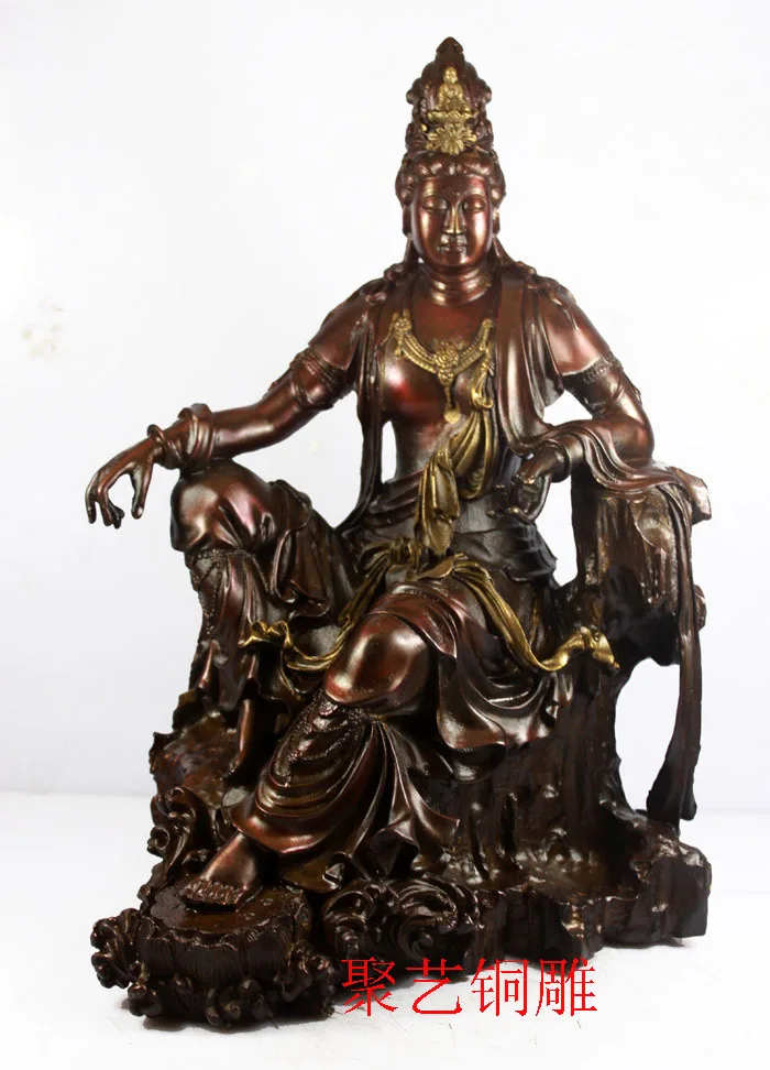 

decoration antique guanyin statue buddha crafts Bronze statue copper