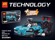Nova 647 pcs Técnica Figuras Drag Racer Modelo Kits de Construção de conjuntos de Blocos de Tijolos Brinquedos Venda Quente Para Crianças Dom Compatível 42050