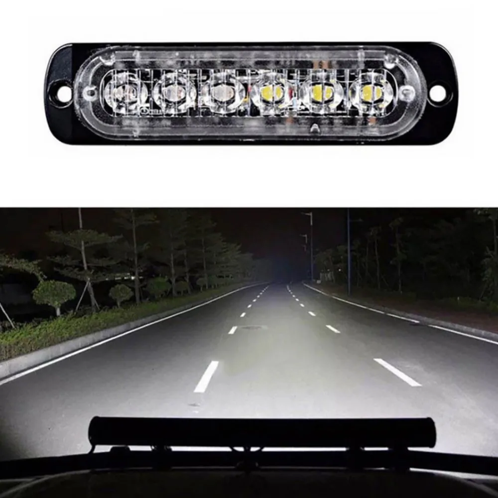 1/2/4 шт. 18 режимов 6LED автомобильный Грузовик Свет прямоугольный Вт 1000ЛМ