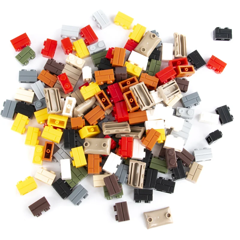 

MOC Military Bricks Castle Sandbag WW2 Army Accessory Building Blocks Weapon Christmas Parts Wall Figure Bricks Toy Children